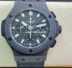 HB Factory Hublot Big Bang 301.QX.1724.RX 44mm Carbon Rubber Strap Black Dial