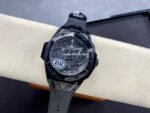 HB Factory Hublot Big Bang Sang Bleu 418.CX.1114.RX.MXM20 45mm Ceramic Black Rubber Strap Grey Needle Skeletonized Black Dial - Image 4