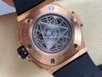 HB Factory Hublot Big Bang Sang Bleu 418.OX.2001.RX.MXM20 45mm Rose Gold White Rubber Strap Skeletonized White Dial - Image 7