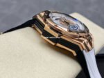 HB Factory Hublot Big Bang Sang Bleu 418.OX.2001.RX.MXM20 45mm Rose Gold White Rubber Strap Skeletonized White Dial - Image 5