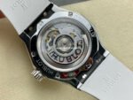 HB Factory Hublot Classic Fusion 550.NS.2200.RW.1804.ORL20 40mm Diamond Steel White Rubber Strap White Dial - Image 7