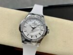 HB Factory Hublot Classic Fusion 550.NS.2200.RW.1804.ORL20 40mm Diamond Steel White Rubber Strap White Dial - Image 4