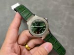 HB Factory Hublot Classic Fusion  565.NX.8970.LR 38mm Titanium Leather Strap Green Dial - Image 4