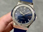 HB Factory Hublot Classic Fusion Blue 542.NX.7170.RX 42mm Titanium Rubber Strap Blue Dial - Image 3