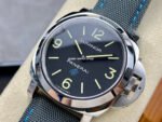 HW Factory Panerai Luminor Base Logo PAM00774 44mm Steel Textile Strap Black Dial - Image 3