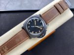 HW Factory Panerai Luminor California PAM00629 47mm Titanium Leather Strap Arabic Numerals Black Dial - Image 4