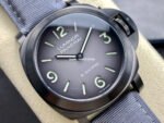 HW Factory Panerai Luminor Marina Pam02121 44mm Titanium Textile Strap Arabic Numerals Grey Dial - Image 2