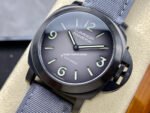 HW Factory Panerai Luminor Marina Pam02121 44mm Titanium Textile Strap Arabic Numerals Grey Dial - Image 3