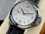 HW Factory Panerai Luminor Marina Pam1342 44mm Steel Rubber Strap White Dial - Image 3