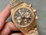 IPF Factory Audemars Piguet Royal Oak Chronograph 26239OR.OO.D821CR.01 41mm Full Rose Gold Brown Dial - Image 2