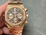 IPF Factory Audemars Piguet Royal Oak Chronograph 26239OR.OO.D821CR.01 41mm Full Rose Gold Brown Dial