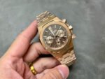 IPF Factory Audemars Piguet Royal Oak Chronograph 26239OR.OO.D821CR.01 41mm Full Rose Gold Brown Dial - Image 4