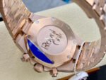 IPF Factory Audemars Piguet Royal Oak Chronograph 26331OR.OO.1220OR.01 41mm Full Rose Gold Blue Dial - Image 7