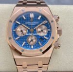 IPF Factory Audemars Piguet Royal Oak Chronograph 26331OR.OO.1220OR.01 41mm Full Rose Gold Blue Dial