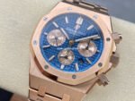 IPF Factory Audemars Piguet Royal Oak Chronograph 26331OR.OO.1220OR.01 41mm Full Rose Gold Blue Dial - Image 3