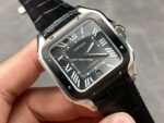 J12 Factory Cartier Santos WSSA0037 39.8mm Roman Numerals Grey Dial - Image 2