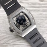 JB Factory Richard Mille Skull 44.3mm Titanium Black Rubber Strap Skeletonized Black Dial - Image 7
