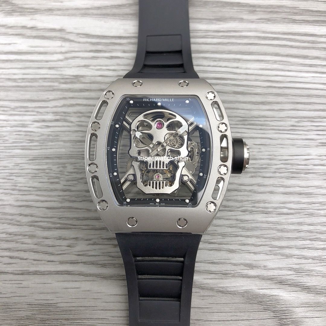 JB-Factory-Richard-Mille-Skull-44.3mm-Titanium-Black-Rubber-Strap-Skeletonized-Black-Dial-5.jpg JB Factory Richard Mille Skull 44.3mm Titanium Black Rubber Strap Skeletonized Black Dial - Image 1