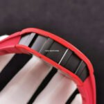 JB Factory Richard Mille Skull 44.3mm Titanium Red  Rubber Strap Skeletonized Black Dial - Image 5