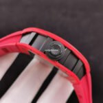 JB Factory Richard Mille Skull 44.3mm Titanium Red  Rubber Strap Skeletonized Black Dial - Image 6