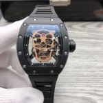 JB Factory Richard Mille Skull 44.3mm，Titanium Black Rubber Strap Skeletonized Black Dial - Image 2