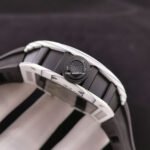 JB Factory Richard Mille Skull RM52-01 44.3mm Ceramics&Titanium Black Rubber Strap Skeletonized Black Dial - Image 6