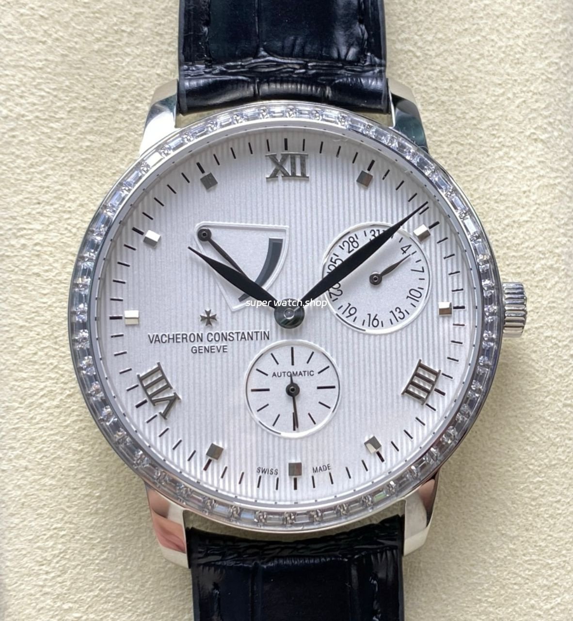 KM-Factory-Vacheron-Constantin-Patrimony-47200000G-9019-White-Gold-Diamond-Bezel-White-Dial-1.jpeg KM Factory Vacheron Constantin Patrimony 47200/000G-9019 White Gold Diamond Bezel White Dial - Image 1
