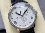 KM Factory Vacheron Constantin Patrimony 47200/000G-9019 White Gold Diamond Bezel White Dial - Image 2