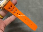 KV Factory Richard Mille RM011-03 44.5mm Rose Gold Orange Rubber Strap Arabic Numerals Skeletonized Dial - Image 9
