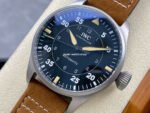 M+ Factory IWC Big Pilot IW329701 43mm Titanium Leather Strap Arabic Numerals Black Dial - Image 3