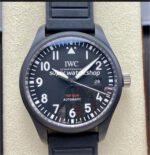 M+ Factory IWC IW326901 41mm Ceramic Rubber Strap Arabic Numerals Black Dial