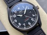 M+ Factory IWC IW326901 41mm Ceramic Rubber Strap Arabic Numerals Black Dial - Image 2