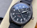 M+ Factory IWC IW326901 41mm Ceramic Rubber Strap Arabic Numerals Black Dial - Image 3