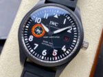M+ Factory IWC Pilot IW32409 41mm Ceramic Rubber Strap Arabic Numerals Black Dial - Image 3