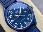 M+ Factory IWC Pilot IW328101 41mm Ceramic Rubber Strap Arabic Numerals Blue Dial - Image 2