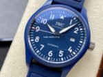 M+ Factory IWC Pilot IW328101 41mm Ceramic Rubber Strap Arabic Numerals Blue Dial - Image 3