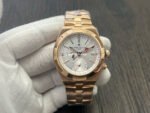 MKF Factory Vacheron Constantin Overseas Dual Time 7900V000R-B336 Rose Gold Silver Dial