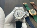 MKF Factory Vacheron Constantin Overseas Dual Time 7900V110A-B333 Rubber Strap Silver Dial