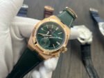 MKF Factory Vacheron Constantin Overseas Dual Time 7920V/210R-B965 Leather Strap Rose Gold Green Dial - Image 4