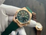 MKF Factory Vacheron Constantin Overseas Dual Time 7920V210R-B965 Rubber Strap Rose Gold Green Dial - Image 4