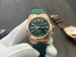 MKF Factory Vacheron Constantin Overseas Dual Time 7920V210R-B965 Rubber Strap Rose Gold Green Dial