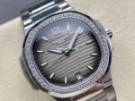 MS Factory Patek Philippe Nautilus 7118/1200A-011 35.2mm Diamond Bezel Full Steel Grey Dial - Image 2