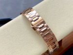 MS Factory Patek Philippe Nautilus 7118/1200R-010 35.2mm Diamond Bezel Full Rose Gold Gold Dial - Image 8
