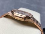 MS Factory Patek Philippe Nautilus 7118/1200R-011 35.2mm Diamond Bezel Full Rose Gold White Dial - Image 5