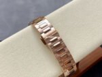 MS Factory Patek Philippe Nautilus 7118/1200R-011 35.2mm Diamond Bezel Full Rose Gold White Dial - Image 8