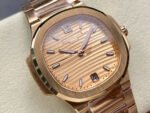 MS Factory Patek Philippe Nautilus 7118/1R-010 35.2mm Full Rose Gold Champagne Dial - Image 2