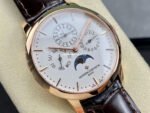 MX Factory Vacheron Constantin Patrimony 43175/000R-9687 41mm Rose Gold Leather Strap Silver Dial - Image 2