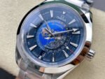 N1 Factory Omega Seamaster Aqua Terra World Time 220.10.43.22.03.001 43mm Full Steel Blue Dial - Image 3