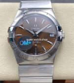 OM+ Factory Omega Constellation Men 123.10.38.21.10.001 38mm Full Steel Brown Dial