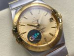 OM+ Factory Omega Constellation Men 123.20.38.21.08.001 38mm Gold Steel Champagne Dial - Image 2